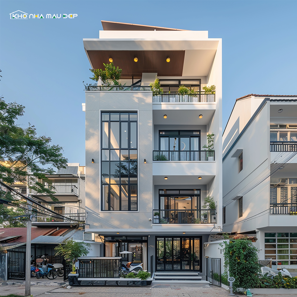 biệt thự 4 tầng