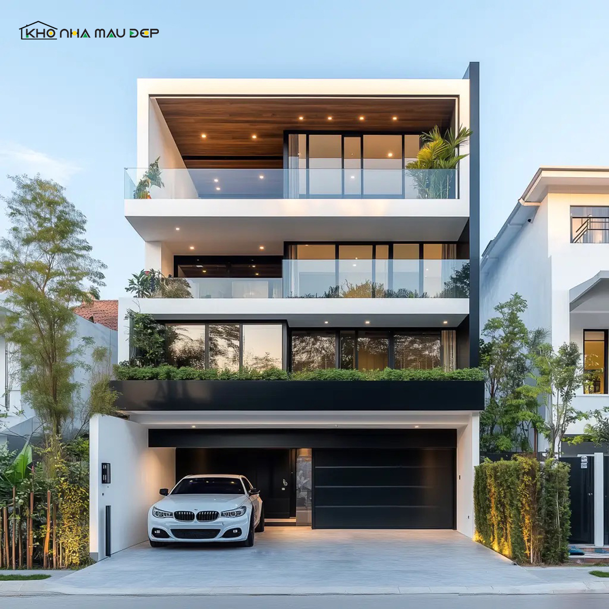 biệt thự 4 tầng