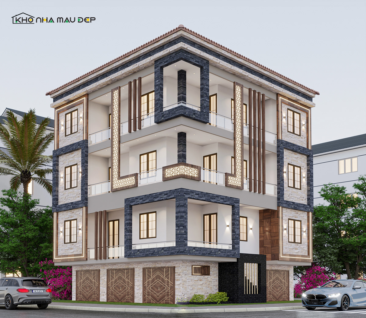 biệt thự 4 tầng