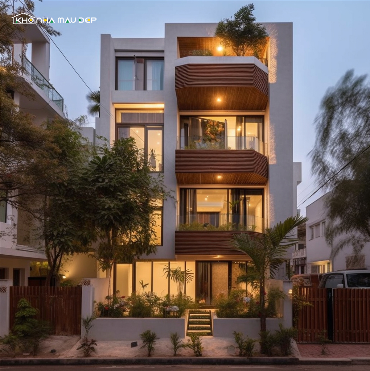 biệt thự 4 tầng