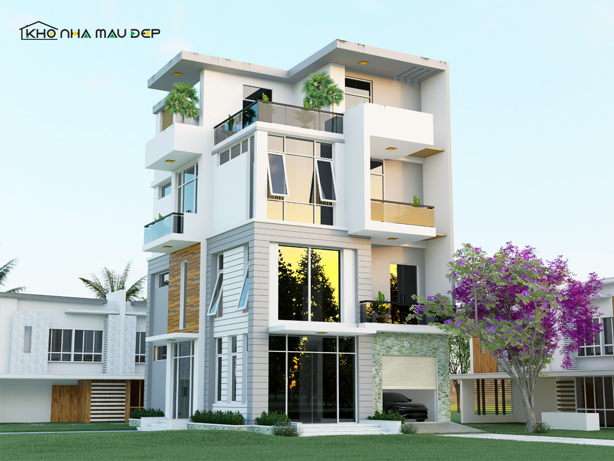 biệt thự 4 tầng