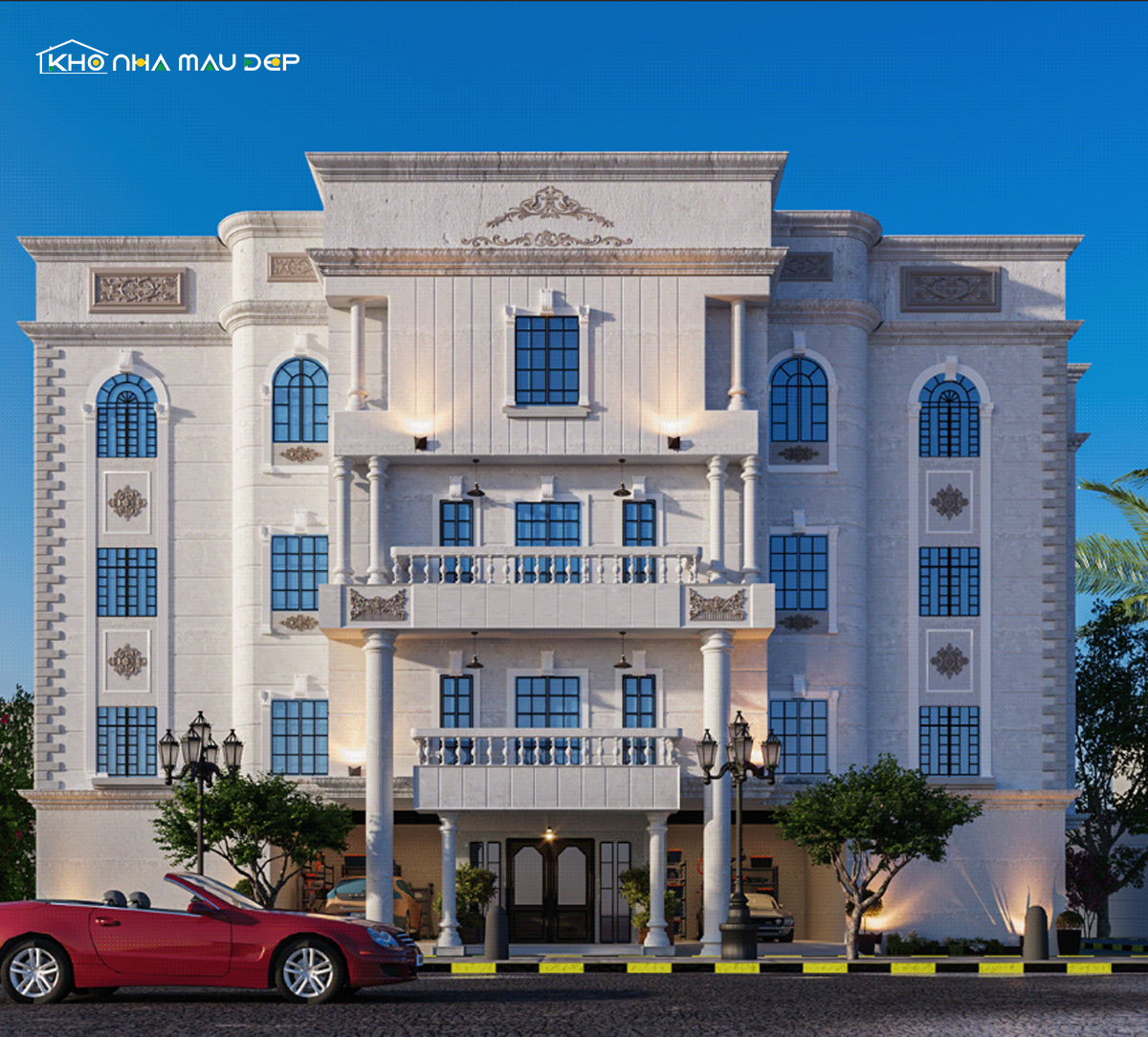 biệt thự 4 tầng