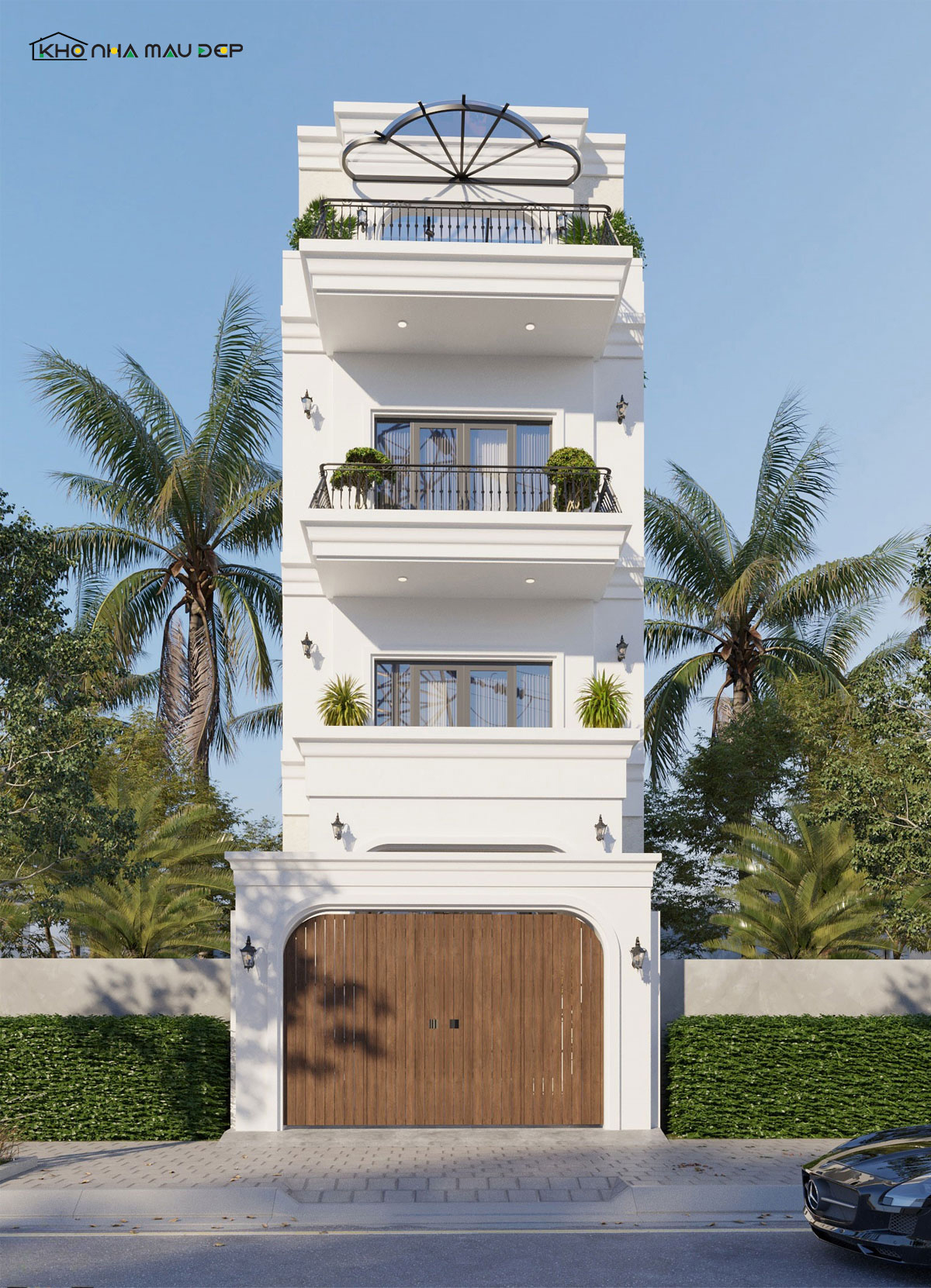 biệt thự 4 tầng