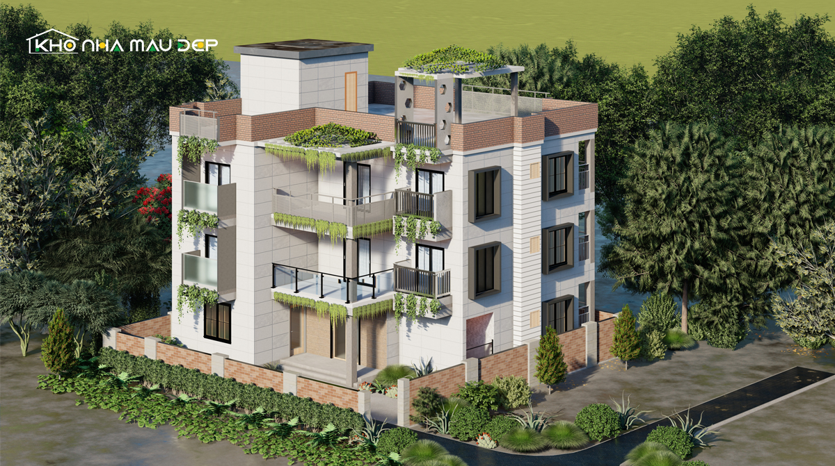 biệt thự 4 tầng