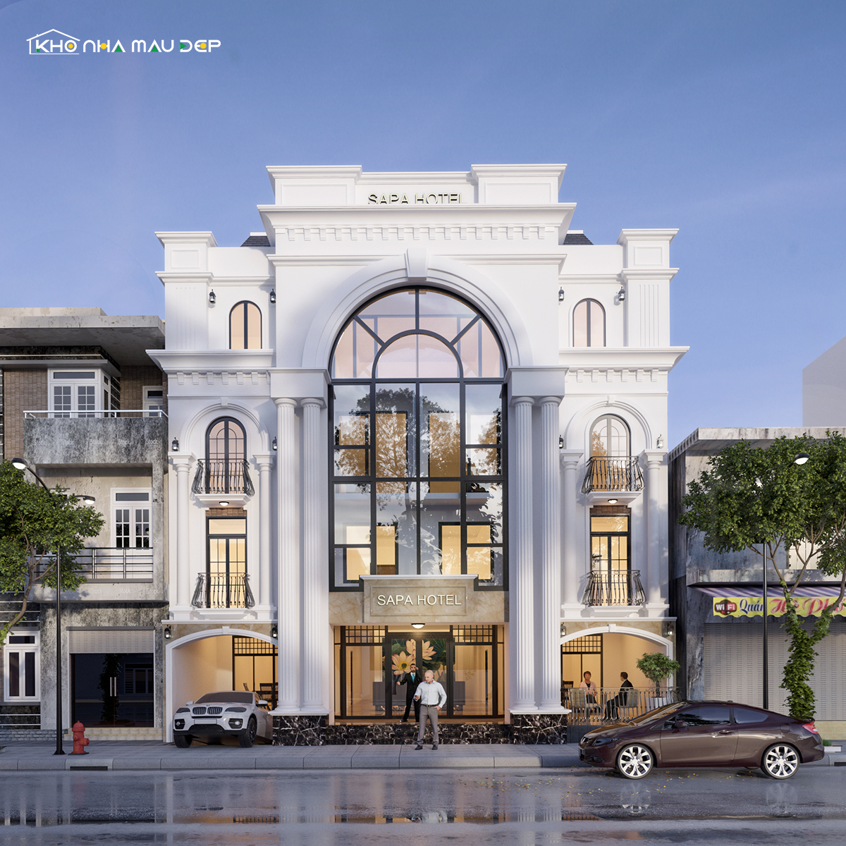 biệt thự 4 tầng