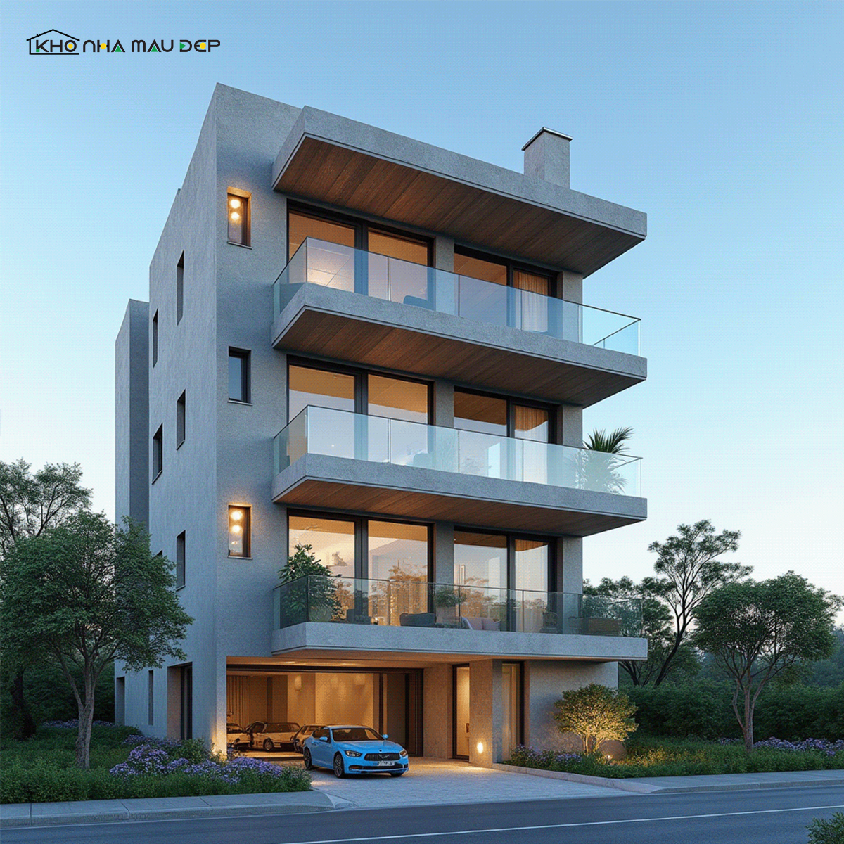 biệt thự 4 tầng