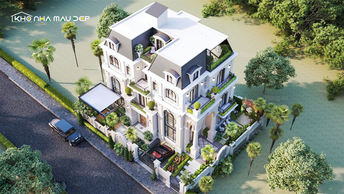 biệt thự 4 tầng