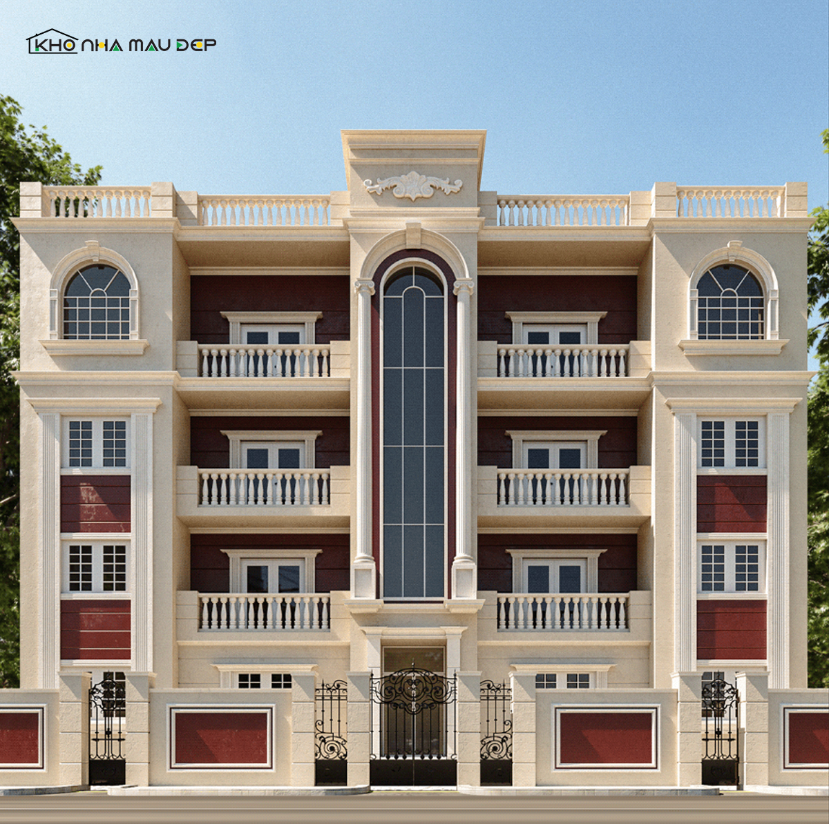 biệt thự 4 tầng