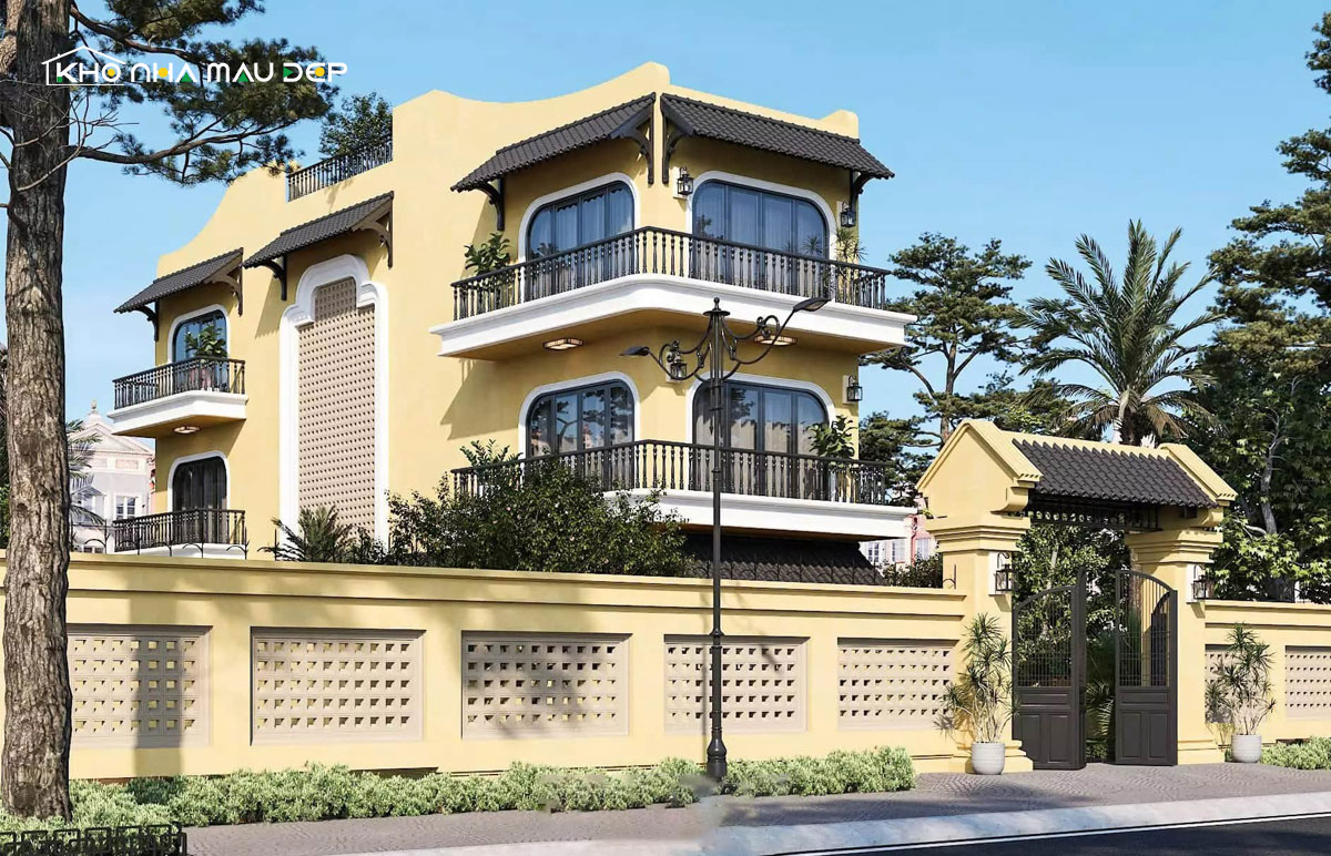 Mẫu nhà biệt thự 3 tầng hiện đại