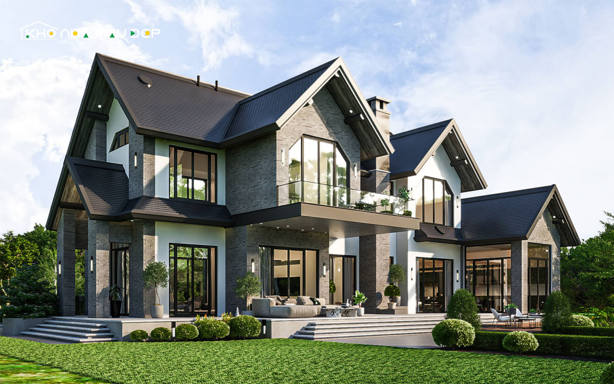 Mẫu biệt thự 2 tầng hiện đại