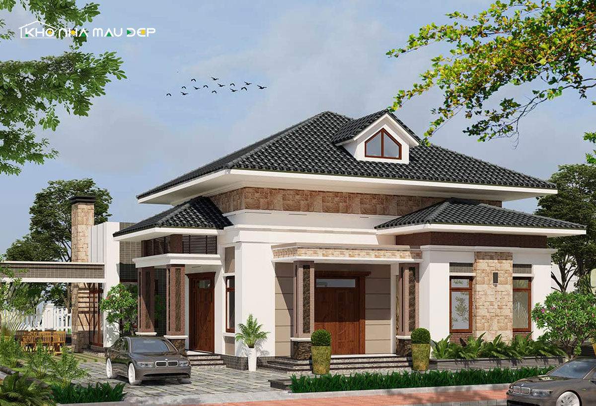 Mẫu biệt thự hiện đại 1 tầng