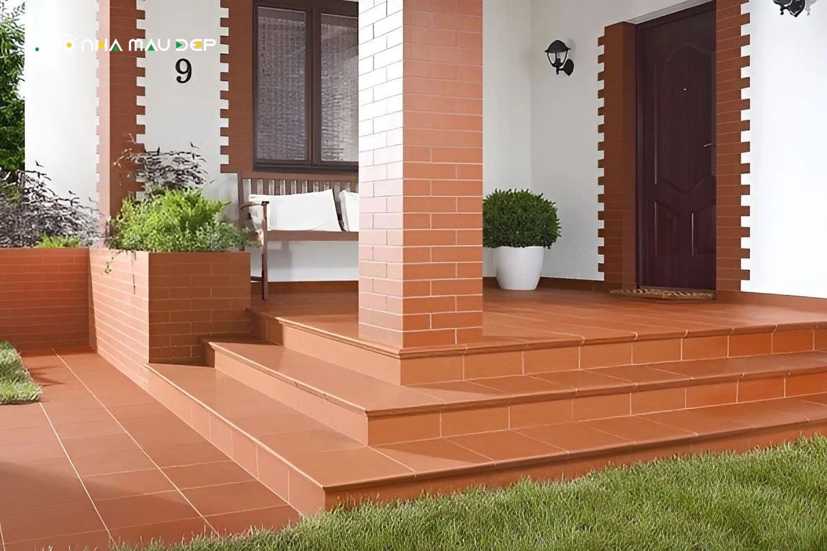 Kích thước khi thiết kế bậc tam cấp là bao nhiêu?