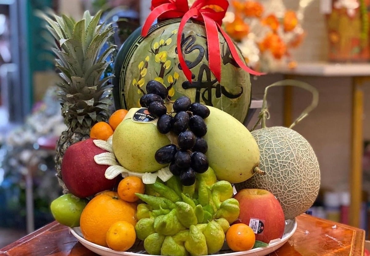 Mâm hoa quả cúng sửa nhà 