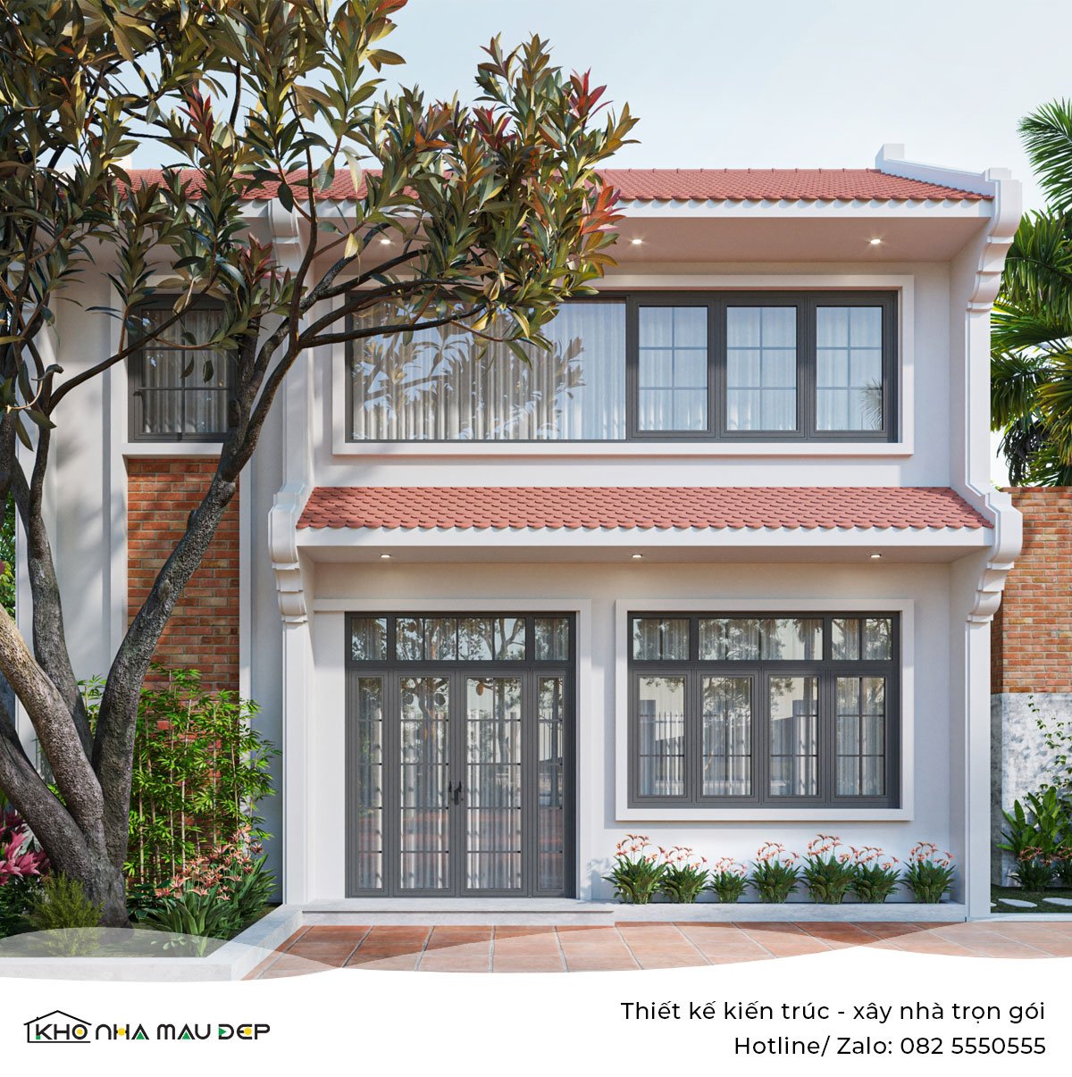 nhà 2 tầng 2 phòng ngủ 68m2