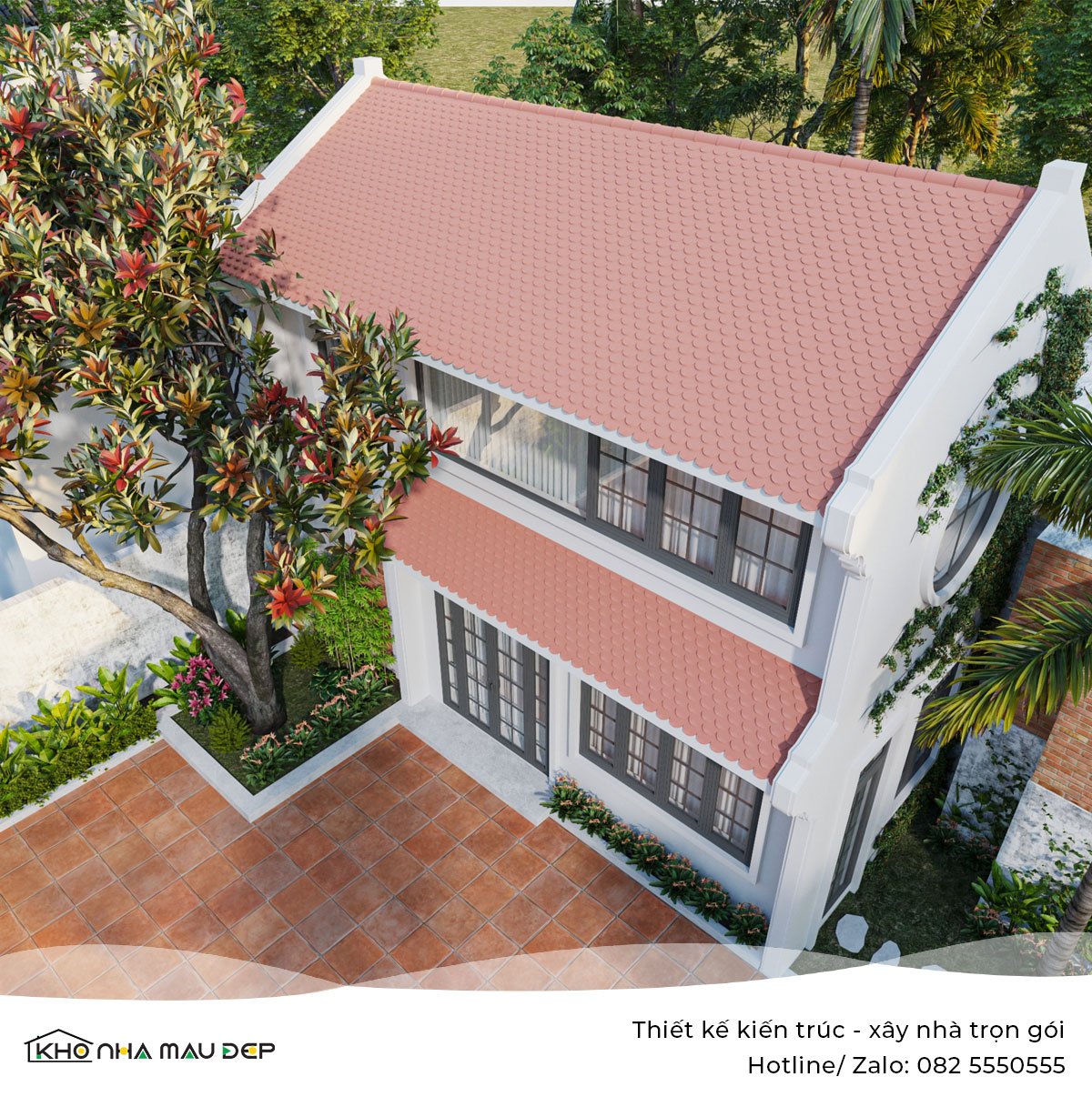 nhà 2 tầng 2 phòng ngủ 68m2