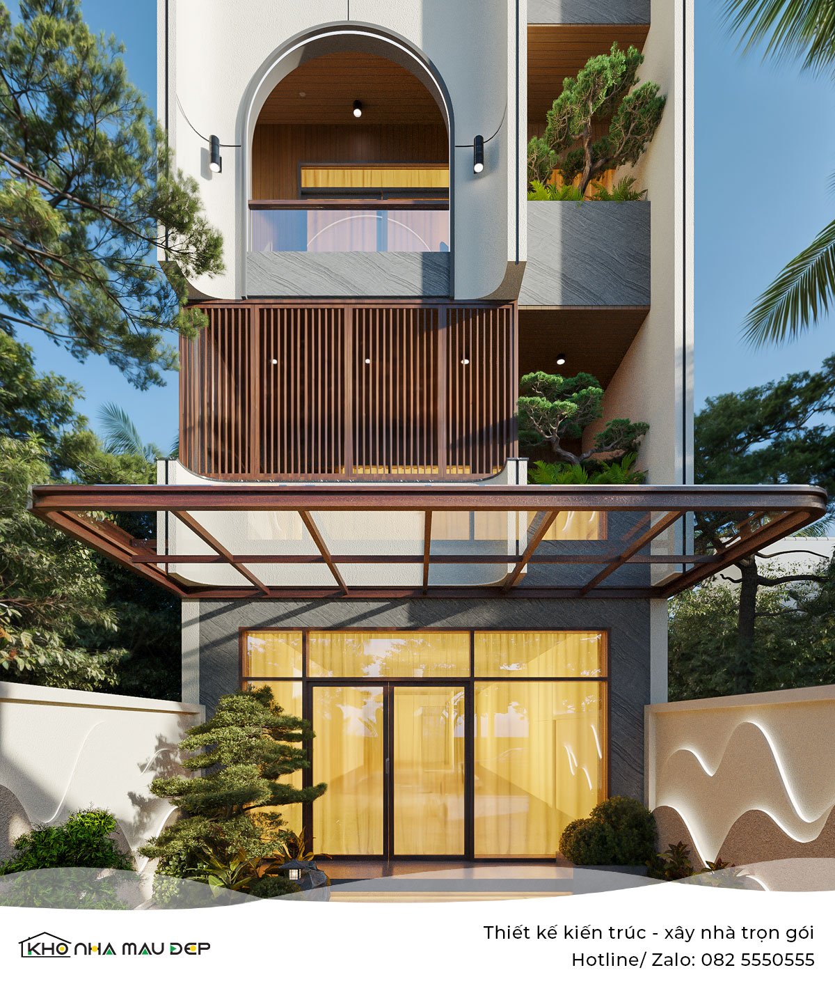 nhà phố 4 tầng 6 phòng ngủ 6x16m