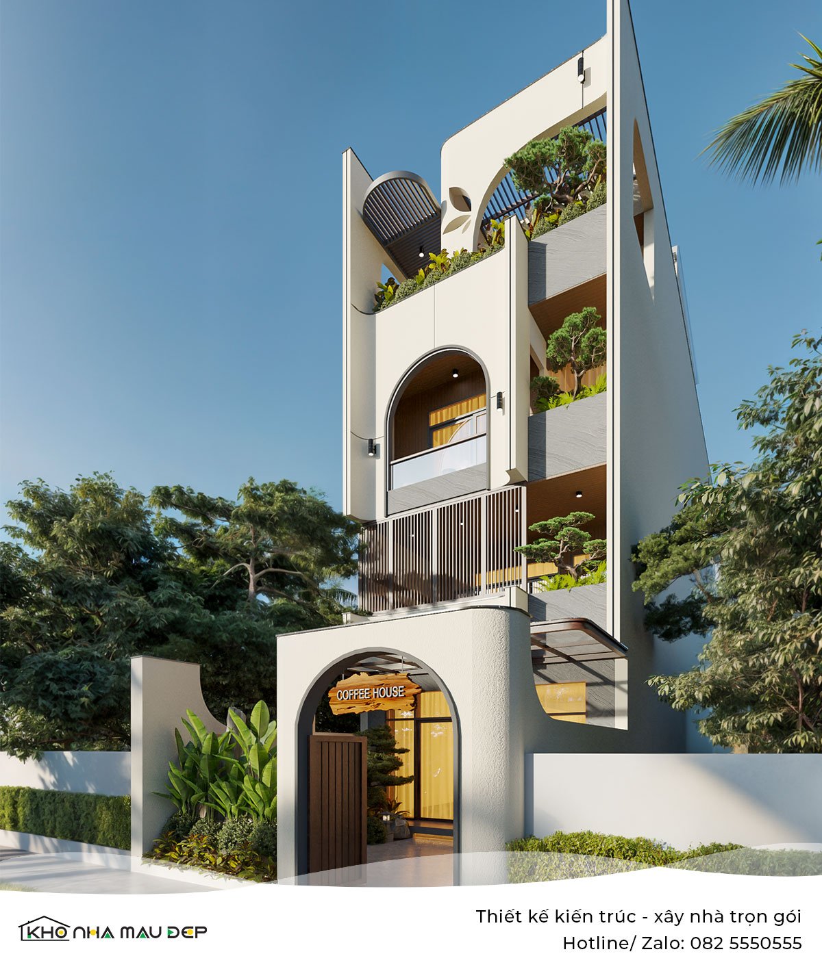 nhà phố 4 tầng 6 phòng ngủ 6x16m