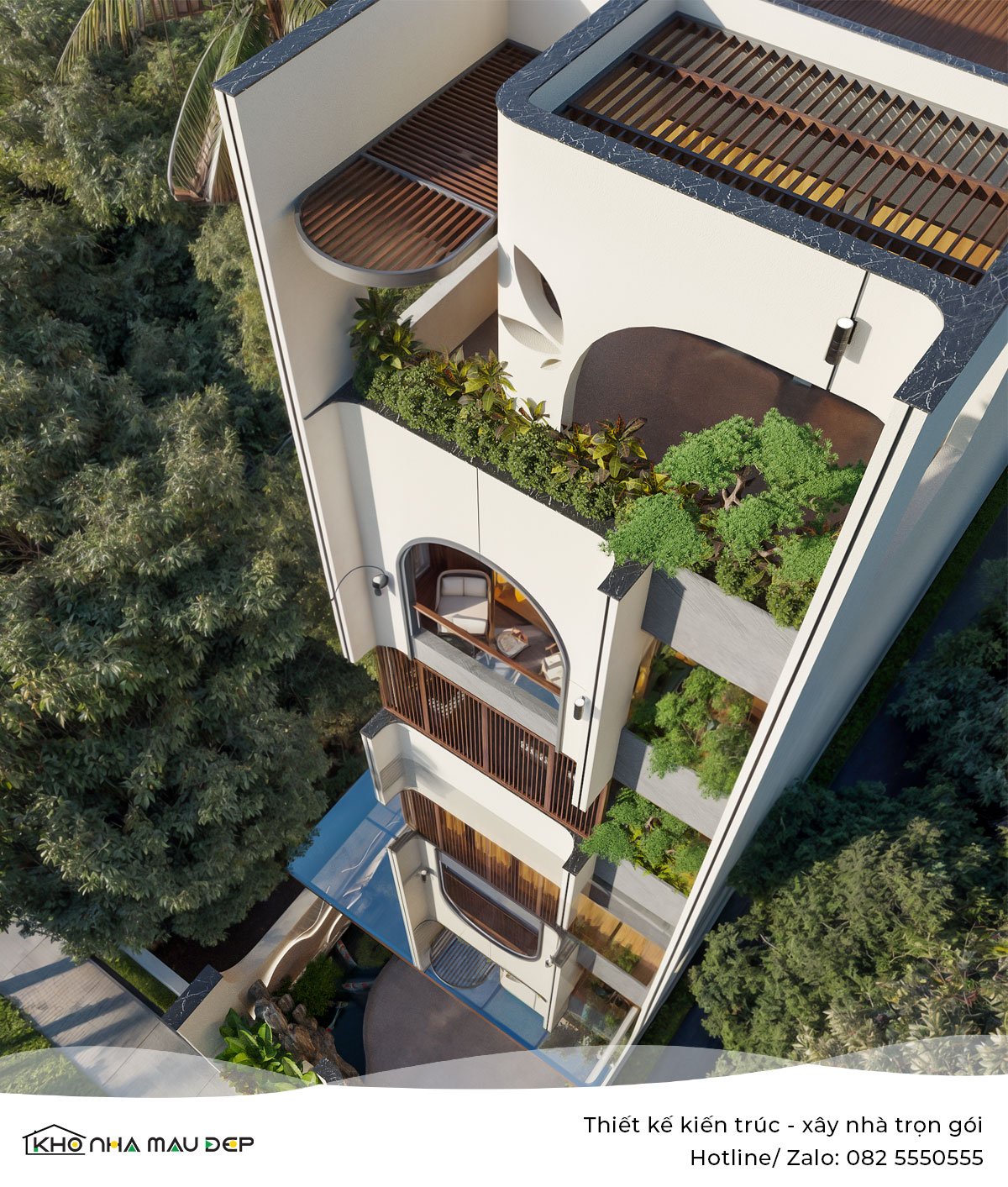 nhà phố 4 tầng 6 phòng ngủ 6x16m