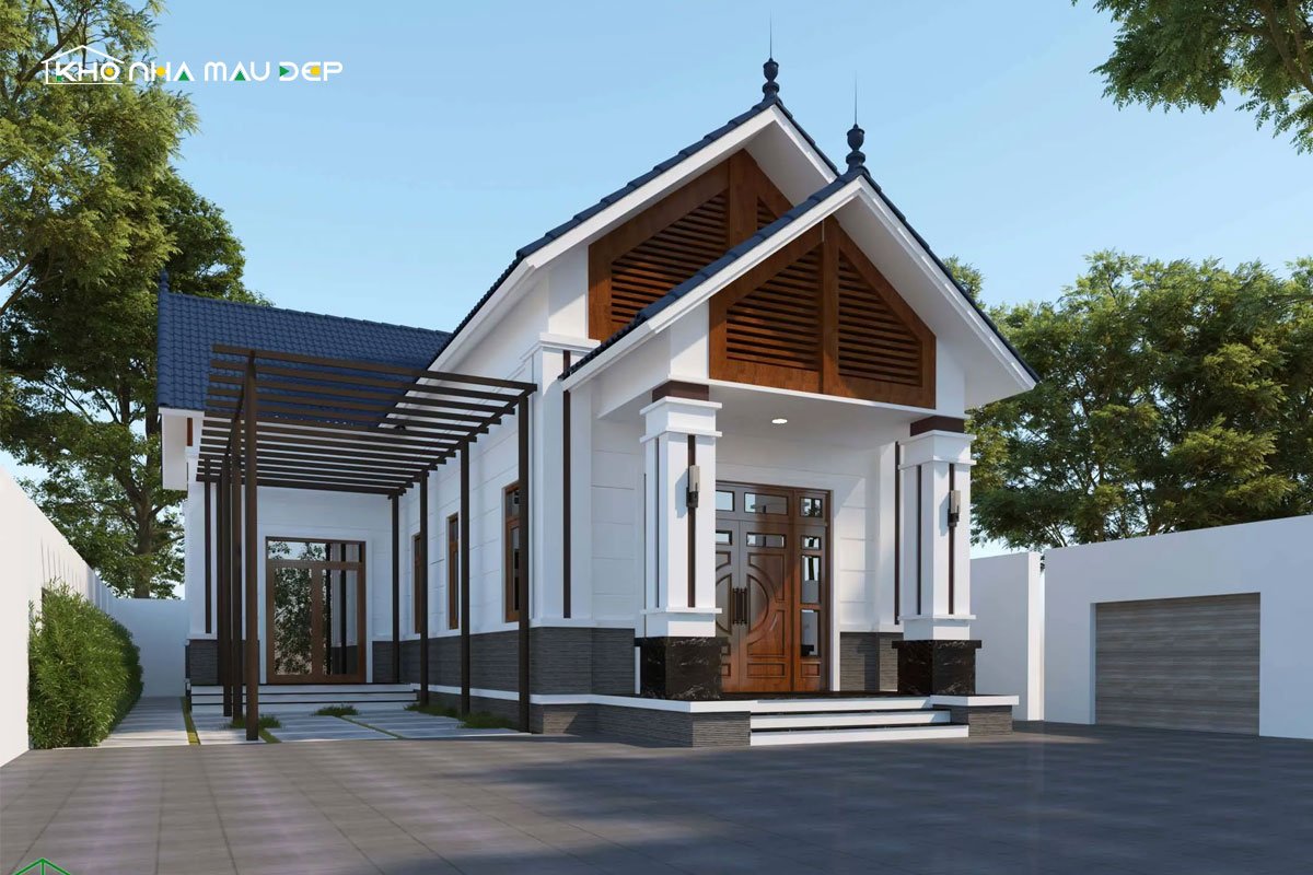 nhà cấp 4 chữ L