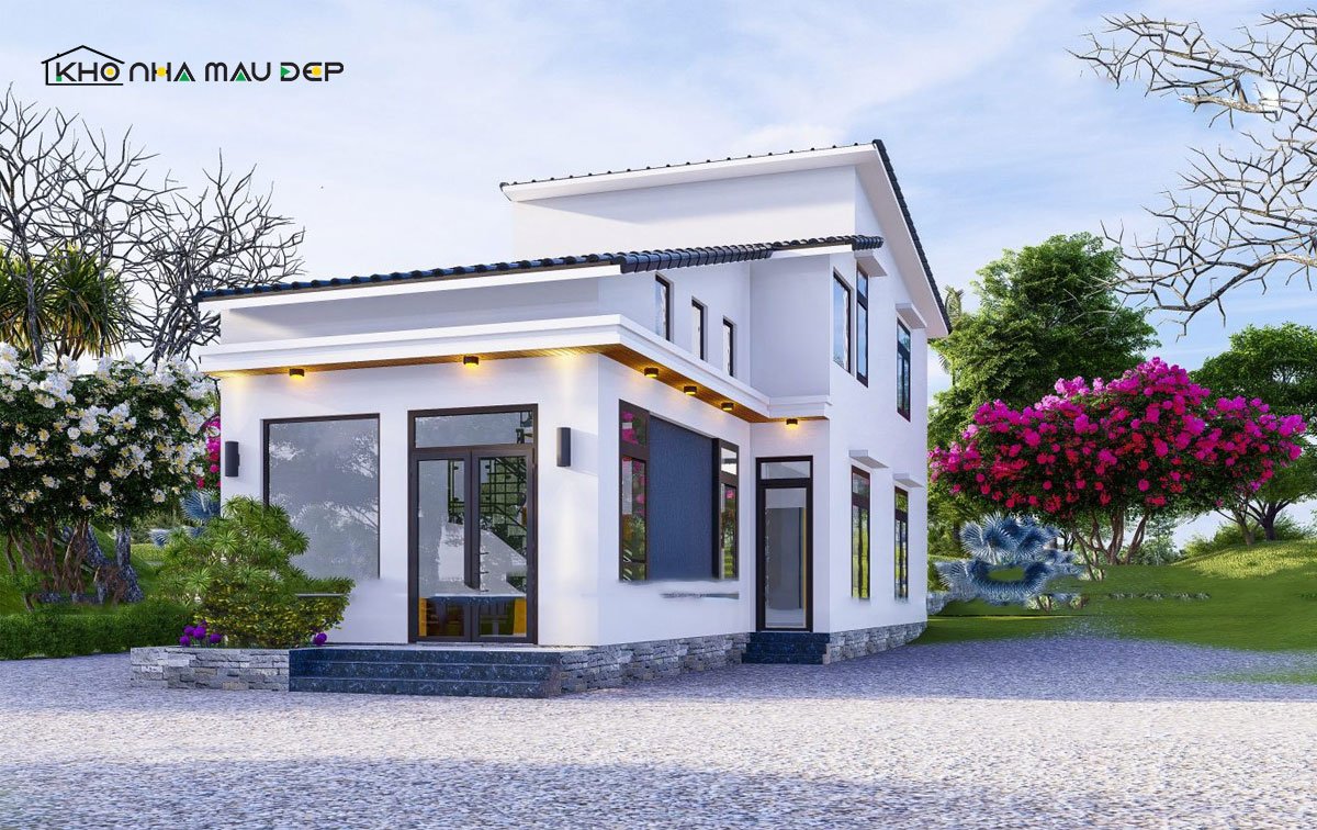 nhà cấp 4 chữ L