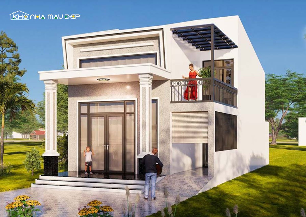 nhà cấp 4 chữ L