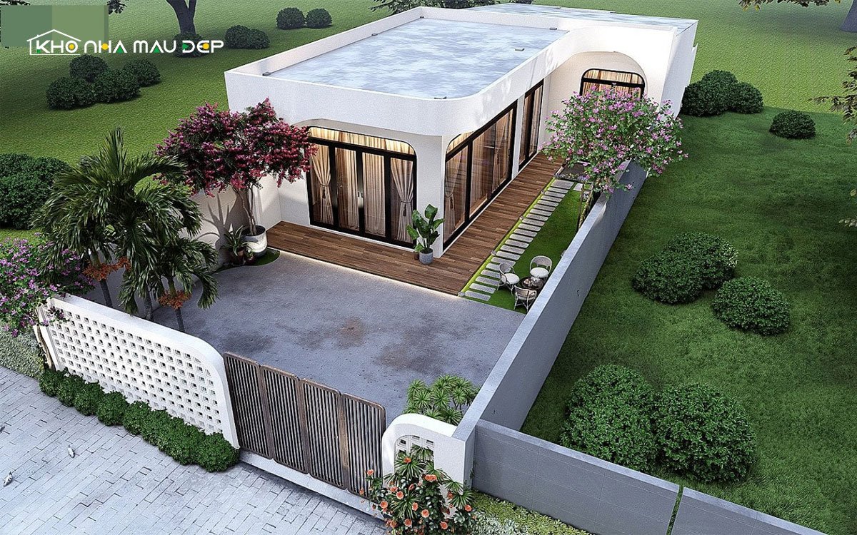 nhà cấp 4 chữ L