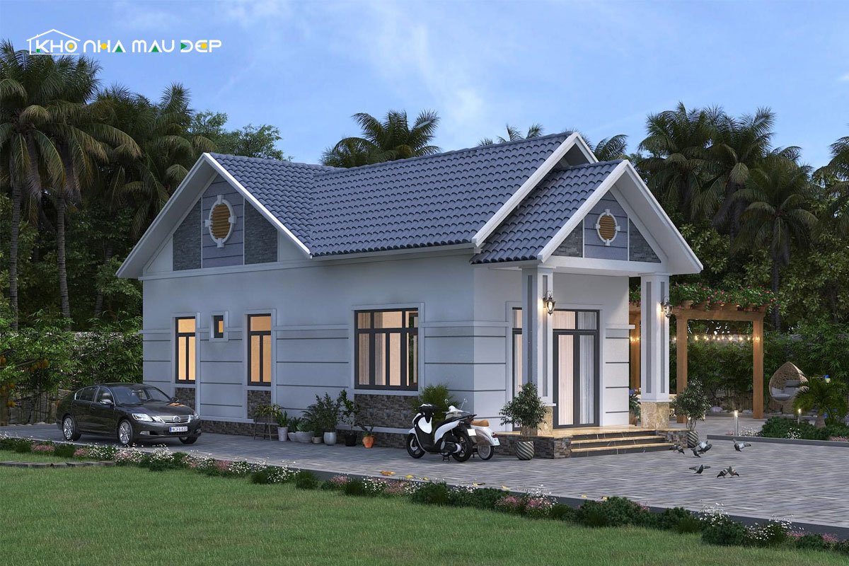 nhà cấp 4 chữ L