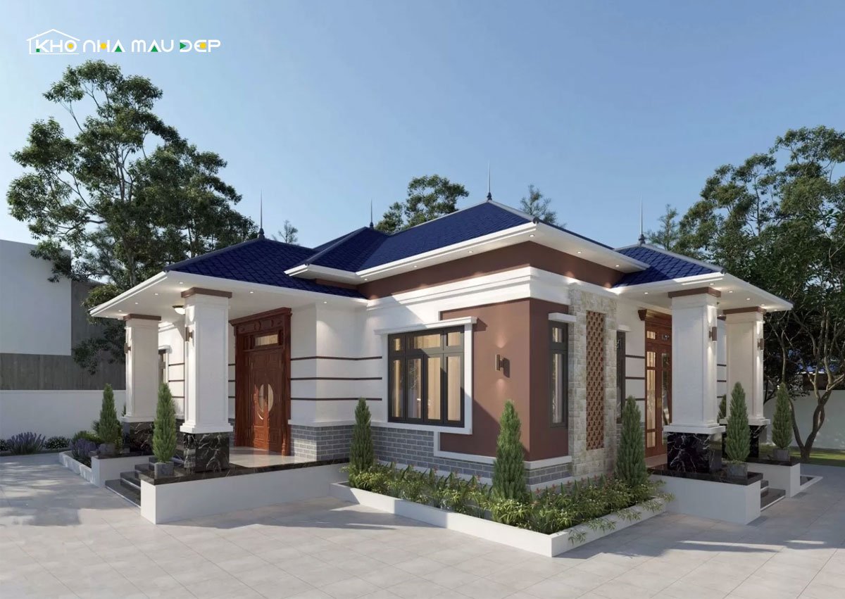 nhà cấp 4 chữ L