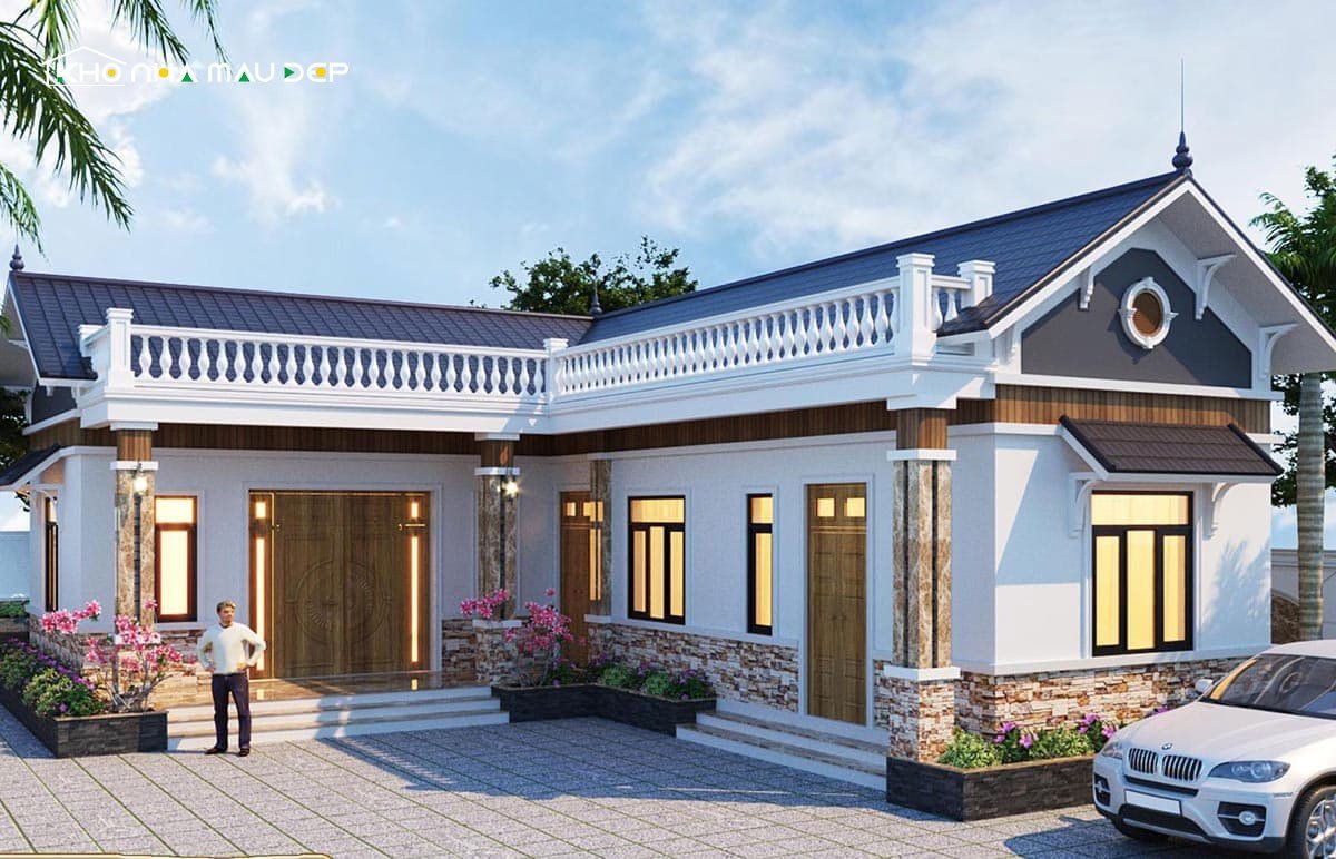 nhà cấp 4 chữ L