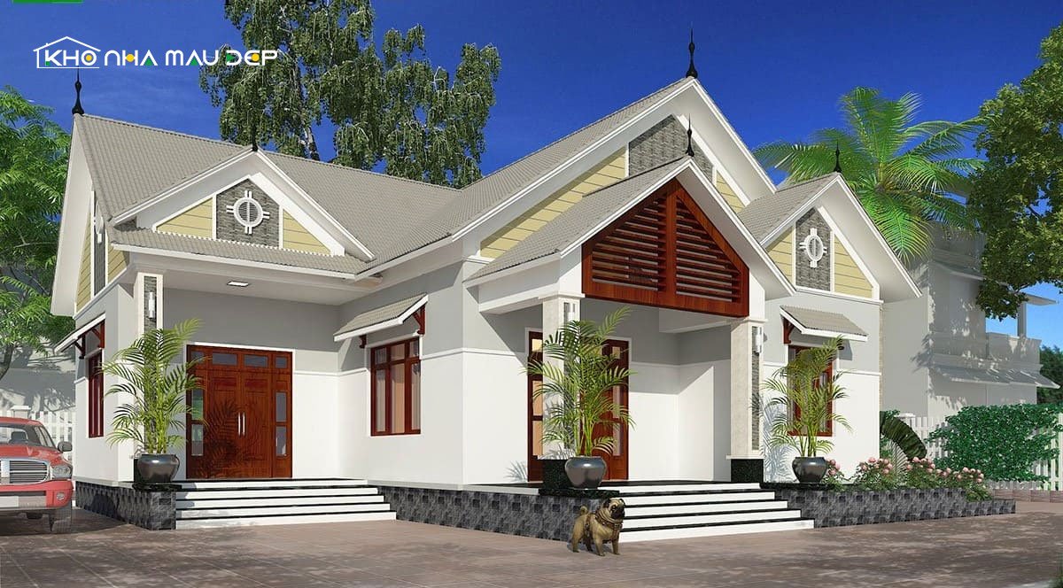 nhà cấp 4 chữ L