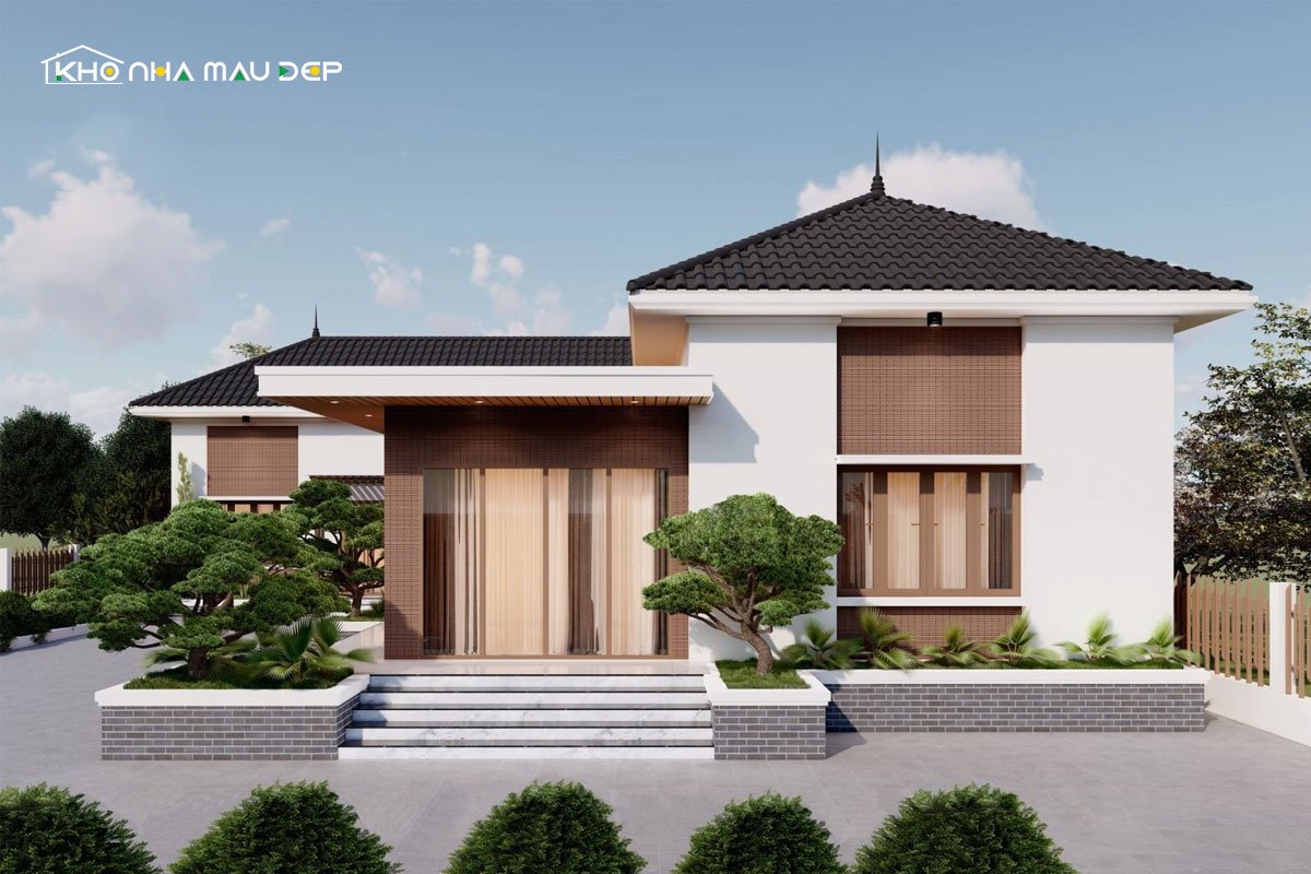 nhà cấp 4 chữ L