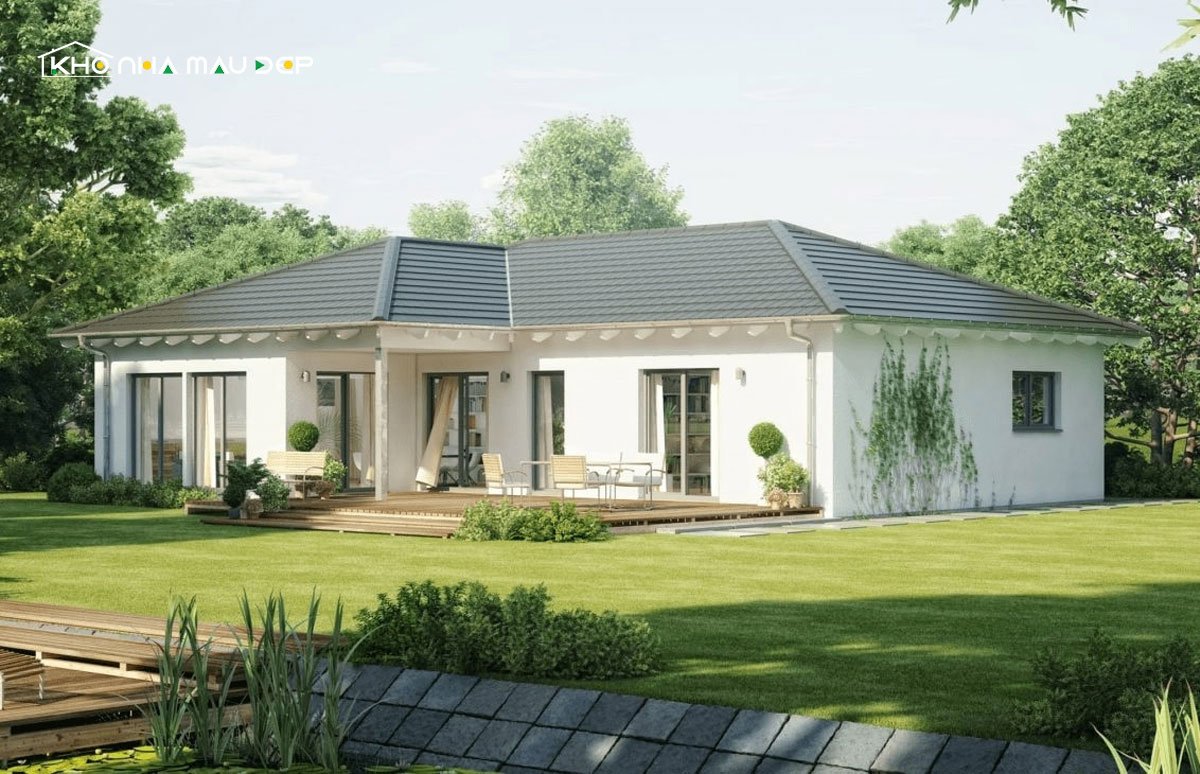 nhà cấp 4 chữ L