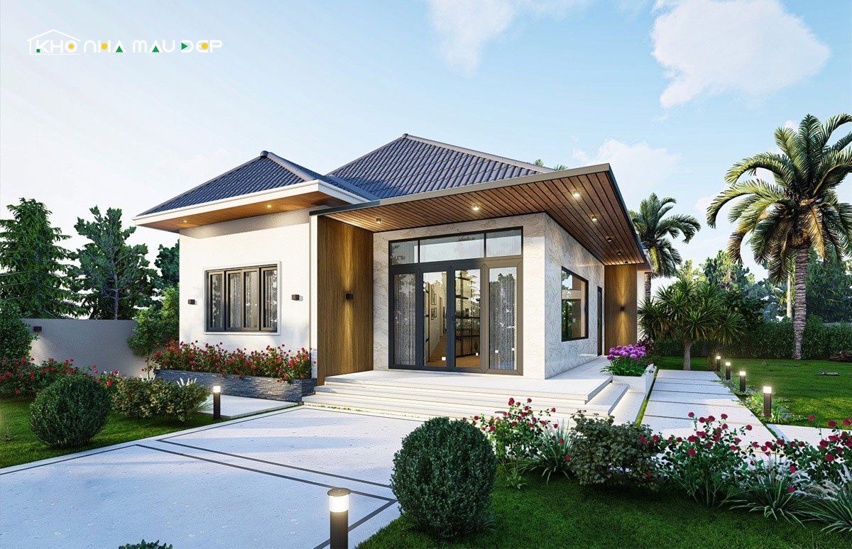 nhà cấp 4 chữ L