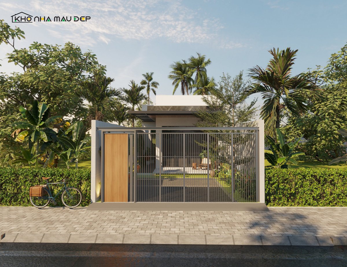 mẫu nhà ống 1 tầng đẹp