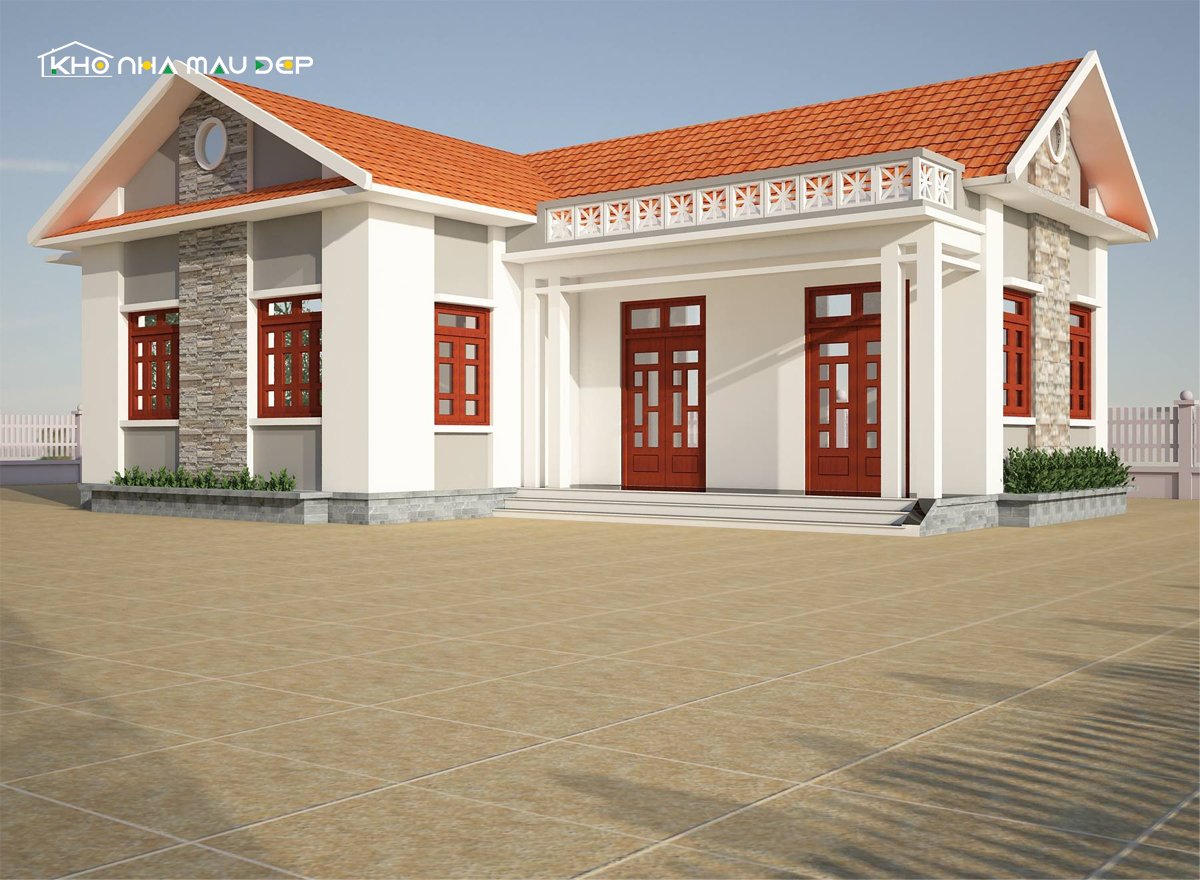 mẫu nhà ống 1 tầng đẹp