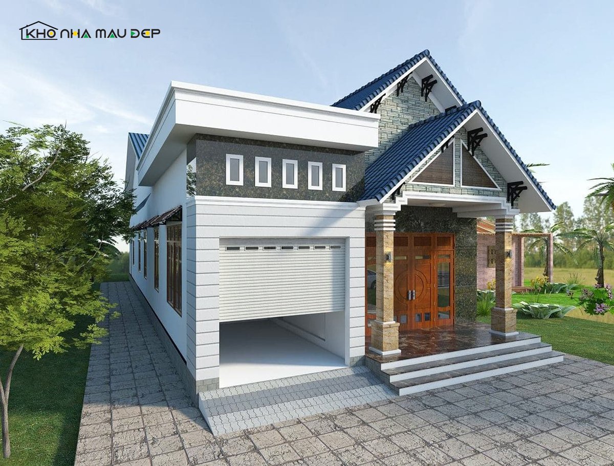 mẫu nhà ống 1 tầng đẹp