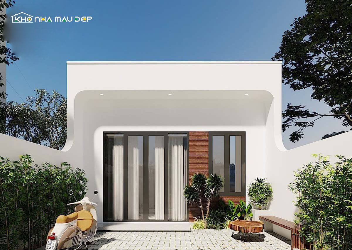 mẫu nhà ống 1 tầng đẹp