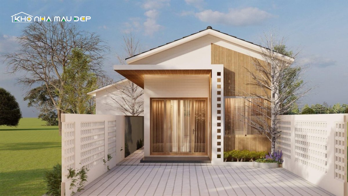 mẫu nhà ống 1 tầng đẹp