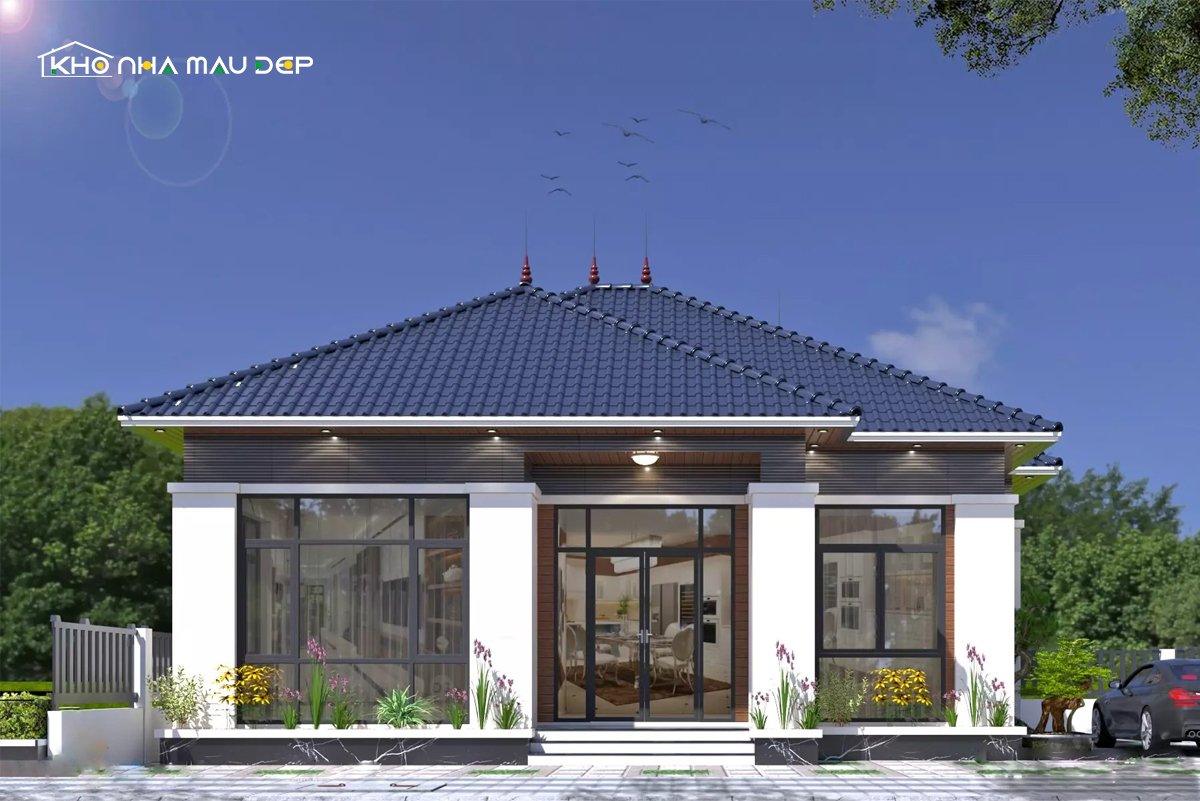 mẫu nhà ống 1 tầng đẹp