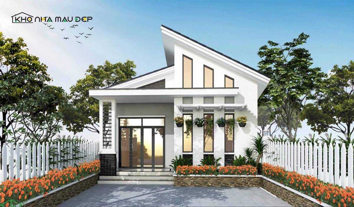 mẫu nhà ống 1 tầng đẹp