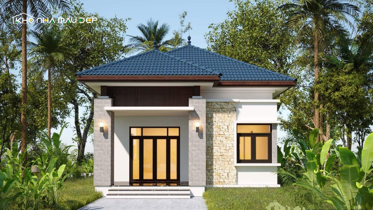 mẫu nhà ống 1 tầng đẹp