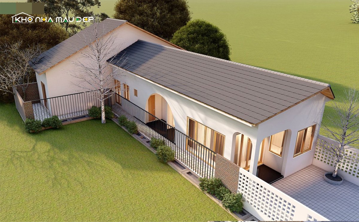 mẫu nhà ống 1 tầng đẹp