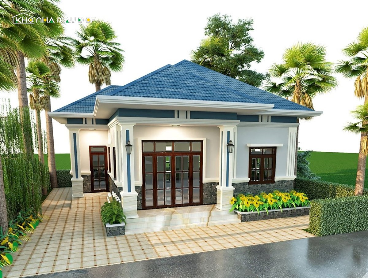 mẫu nhà ống 1 tầng đẹp