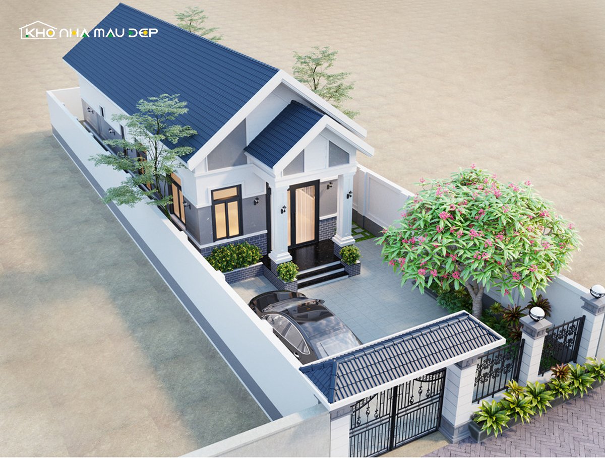 mẫu nhà ống 1 tầng đẹp