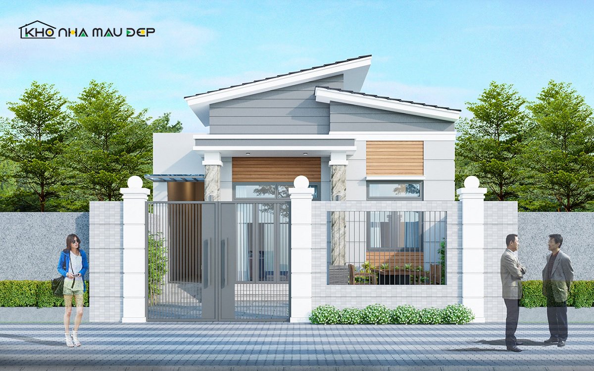 mẫu nhà ống 1 tầng đẹp