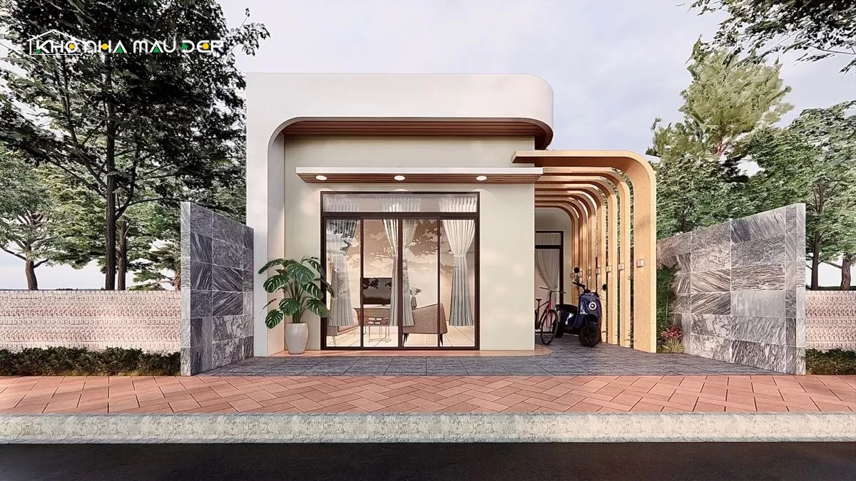 mẫu nhà ống 1 tầng đẹp