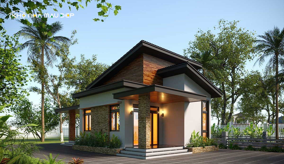 mẫu nhà ống 1 tầng đẹp