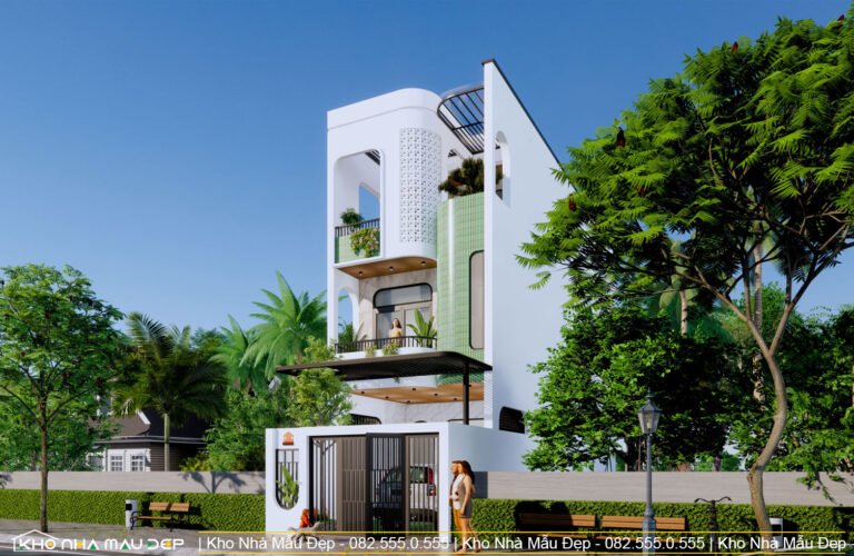 nhà phố 3 tầng 5x20m 4 phòng ngủ