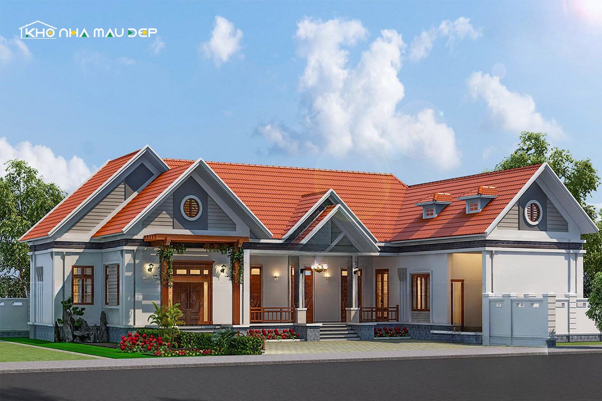 nhà cấp 4 chữ u