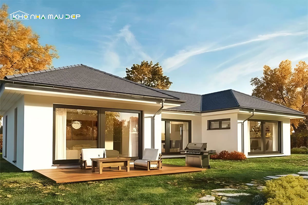 nhà cấp 4 chữ u